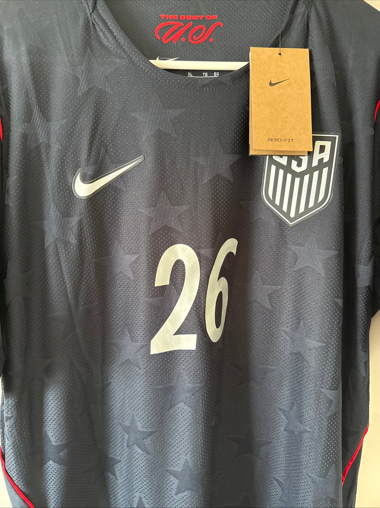 Men’s Nike Alex Zendejas 26 Team USA 2026 World Cup Away Jersey Sz XL NWT RARE - Kyle’s Football Cards
