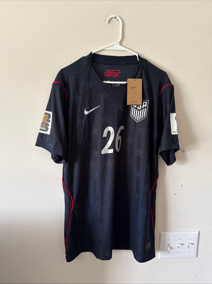 Men’s Nike Alex Zendejas 26 Team USA 2026 World Cup Away Jersey Sz XL NWT RARE - Kyle’s Football Cards