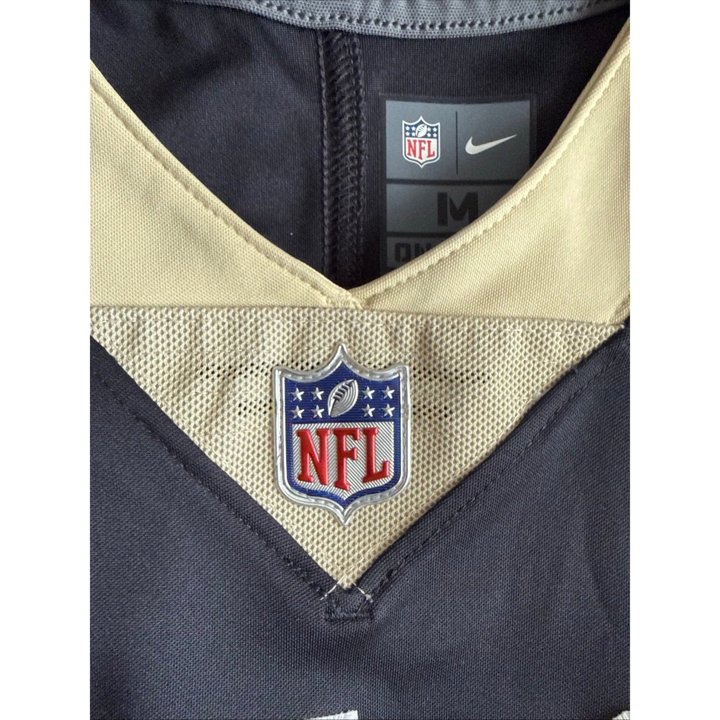Men’s Nike Alvin Kamara 41 New Orleans Saints Vapor Limited Away Jersey Sz M - Kyle’s Football Cards