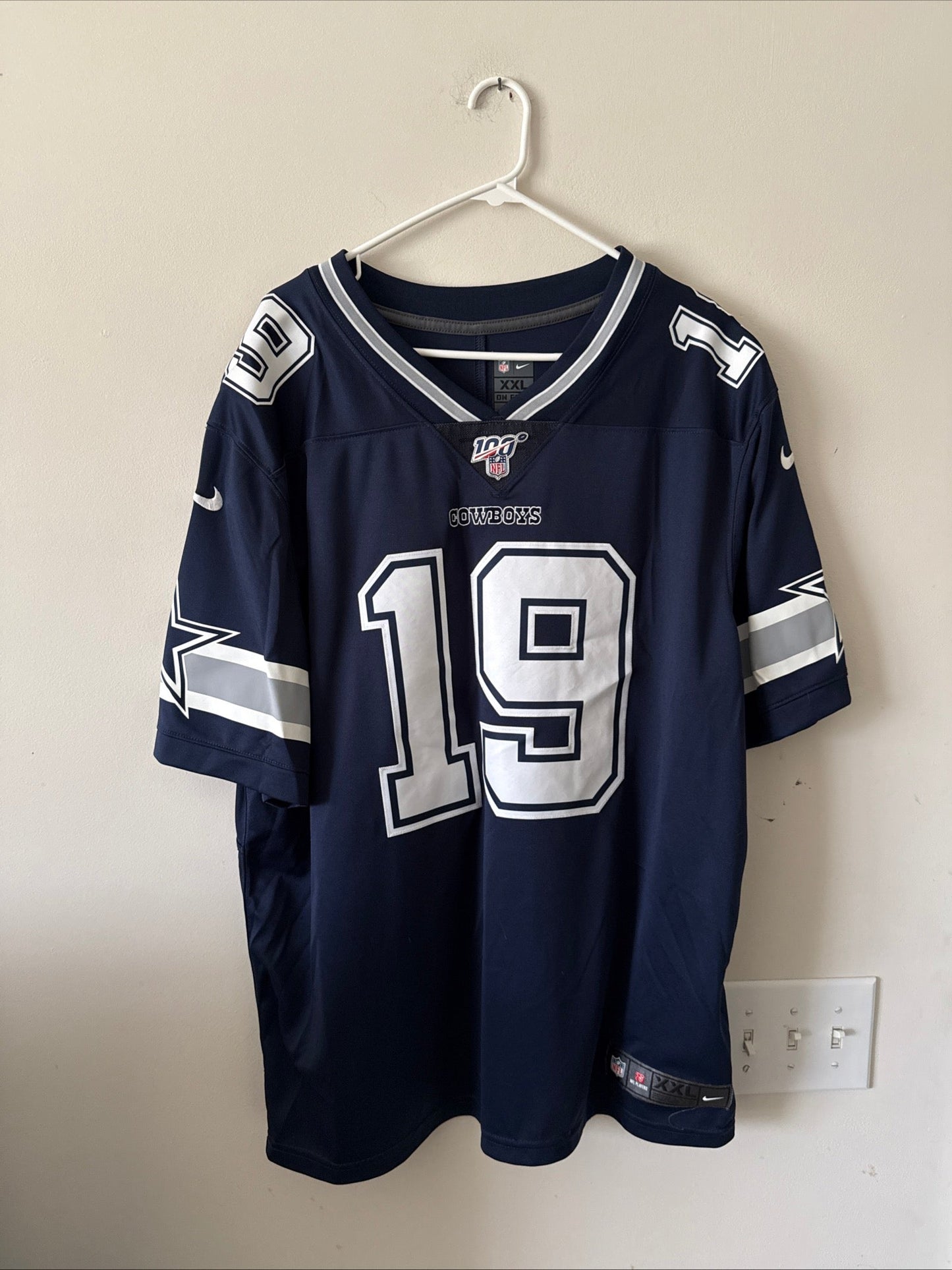 Men's Nike Amari Cooper 19 Dallas Cowboys NFL 100 Vapor Limited Jersey Sz 2XL - Kyle’s Football Cards