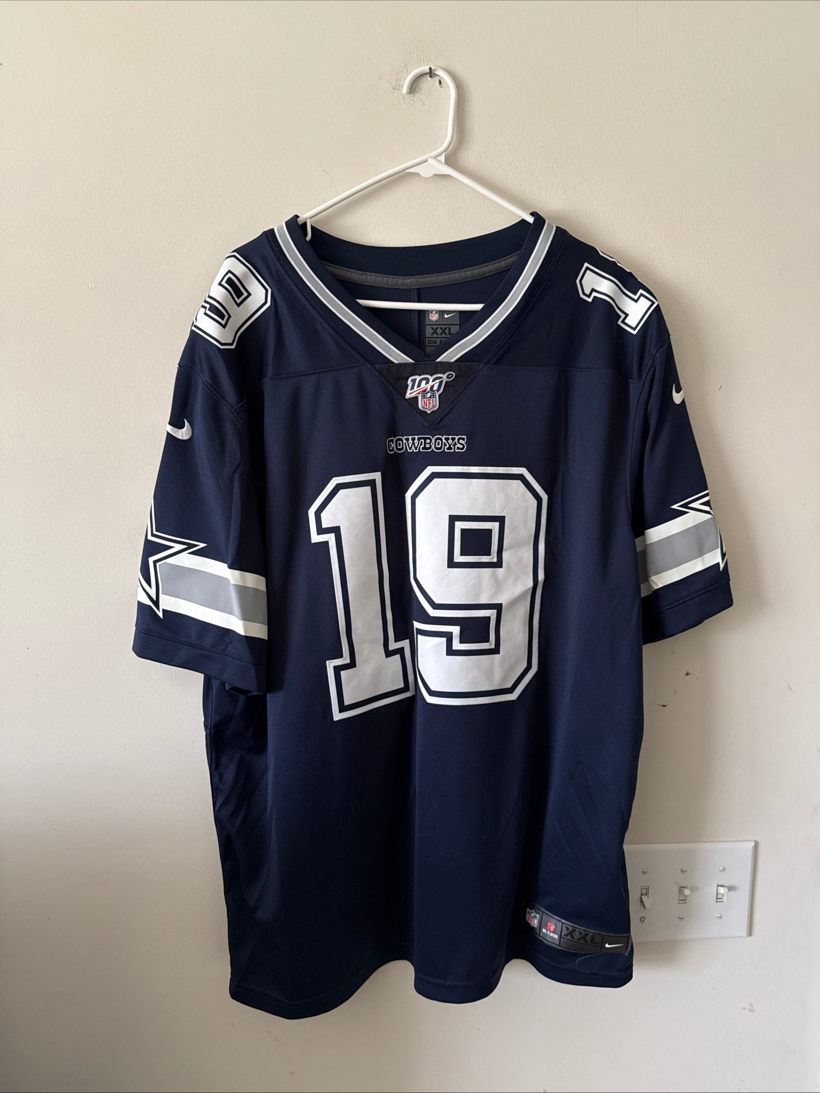 Men's Nike Amari Cooper 19 Dallas Cowboys NFL 100 Vapor Limited Jersey Sz 2XL - Kyle’s Football Cards