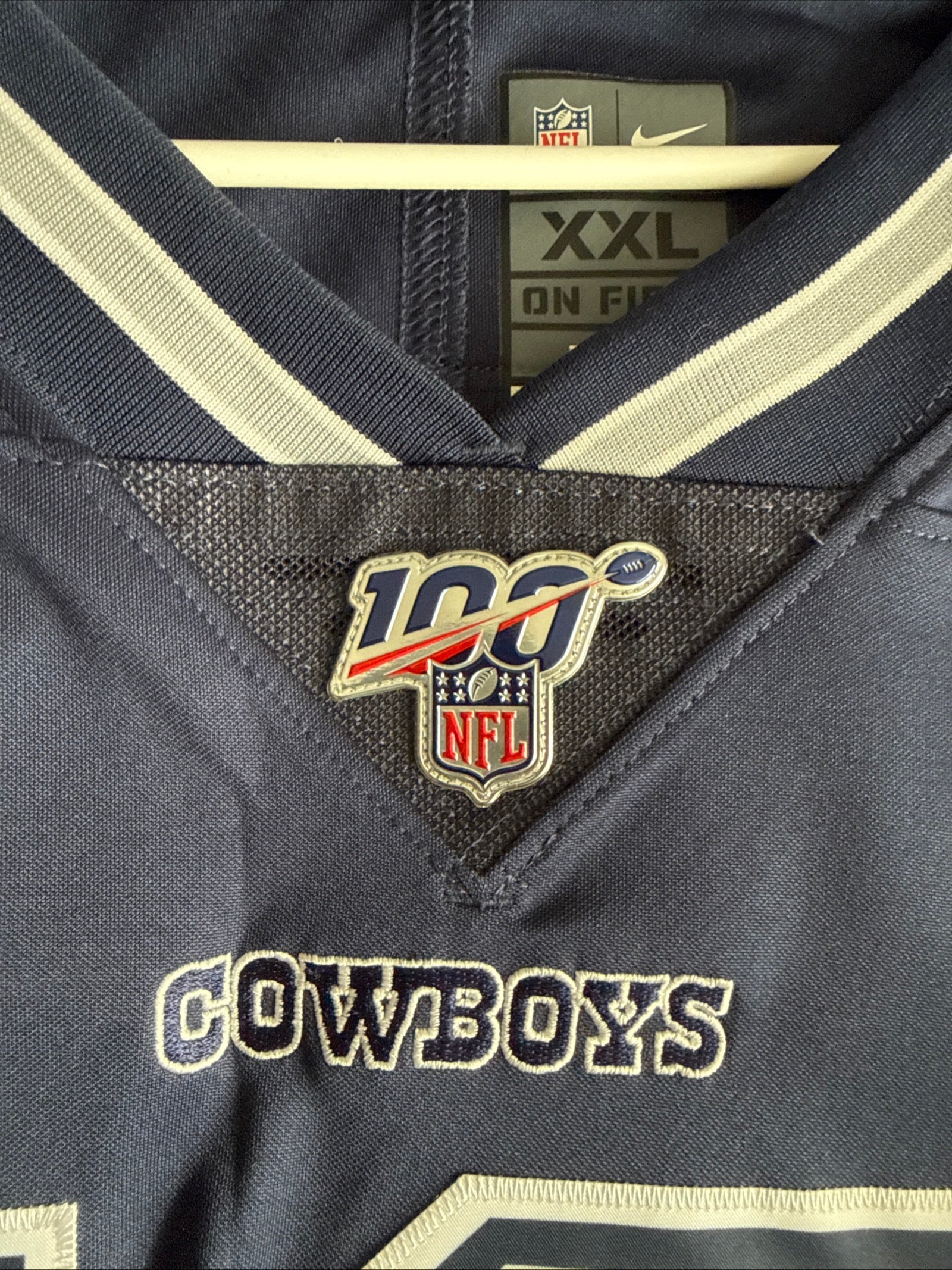 Men's Nike Amari Cooper 19 Dallas Cowboys NFL 100 Vapor Limited Jersey Sz 2XL - Kyle’s Football Cards
