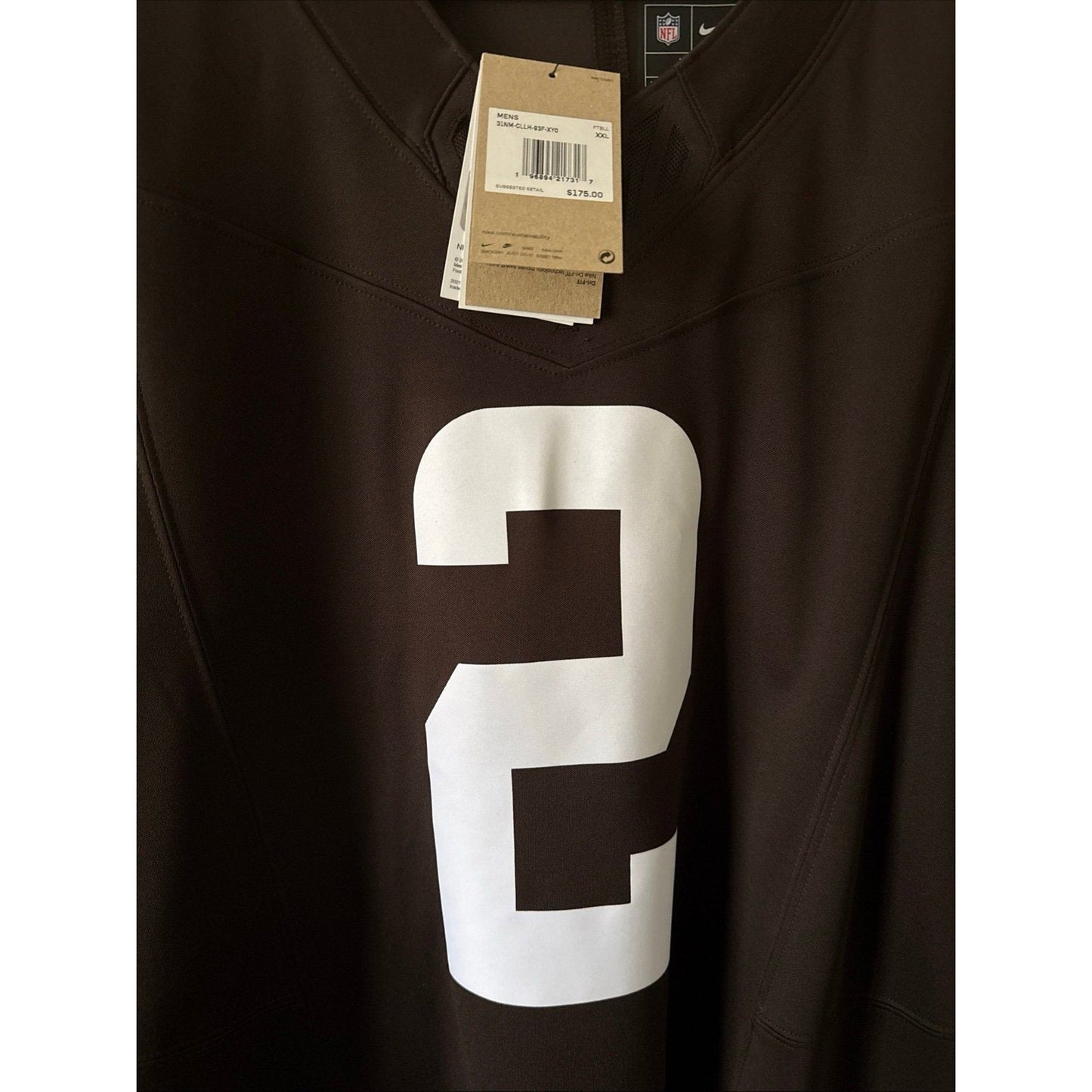 Men’s Nike Amari Cooper 2 Cleveland Browns Vapor Limited Jersey Sz 2XL - NWT - Kyle’s Football Cards
