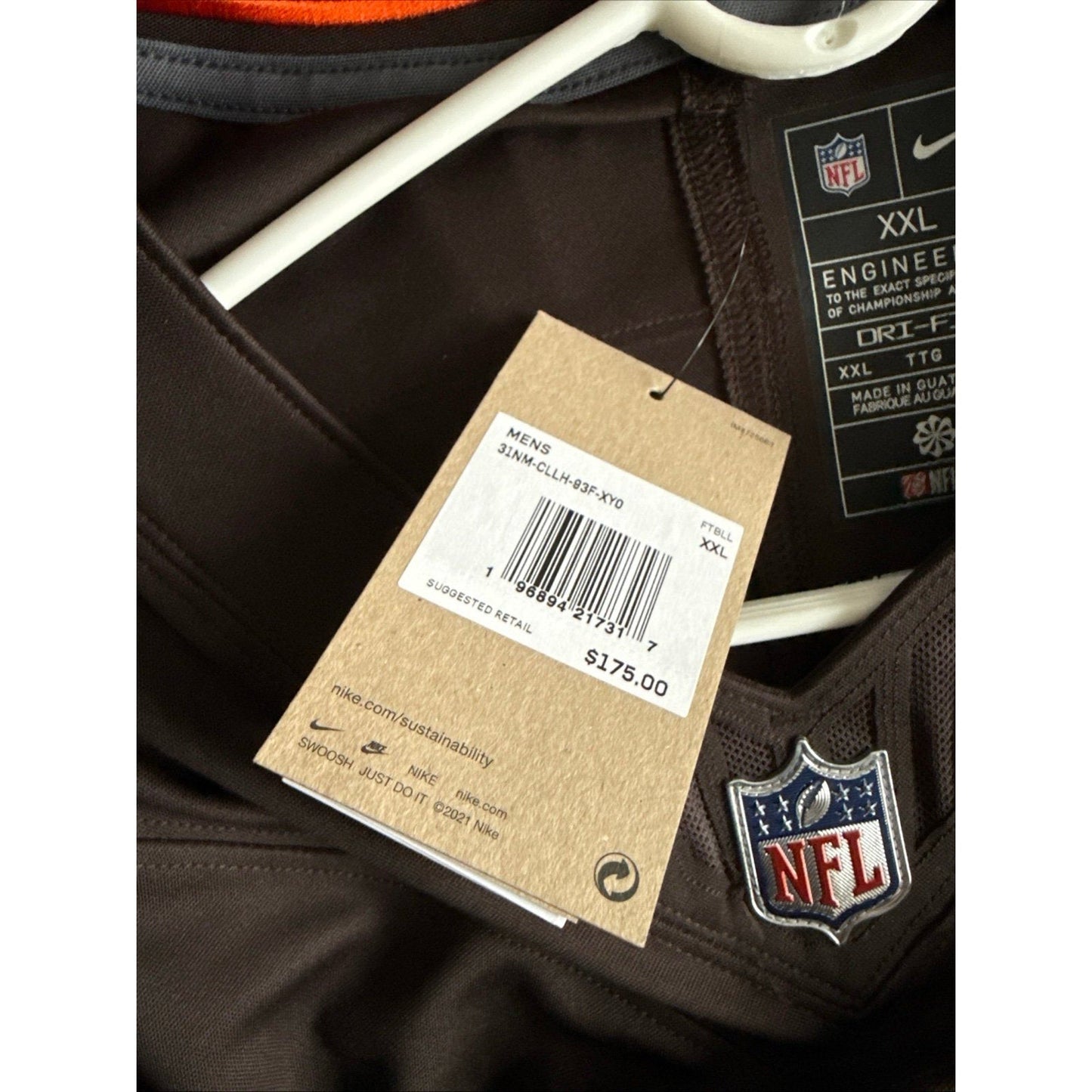 Men’s Nike Amari Cooper 2 Cleveland Browns Vapor Limited Jersey Sz 2XL - NWT - Kyle’s Football Cards