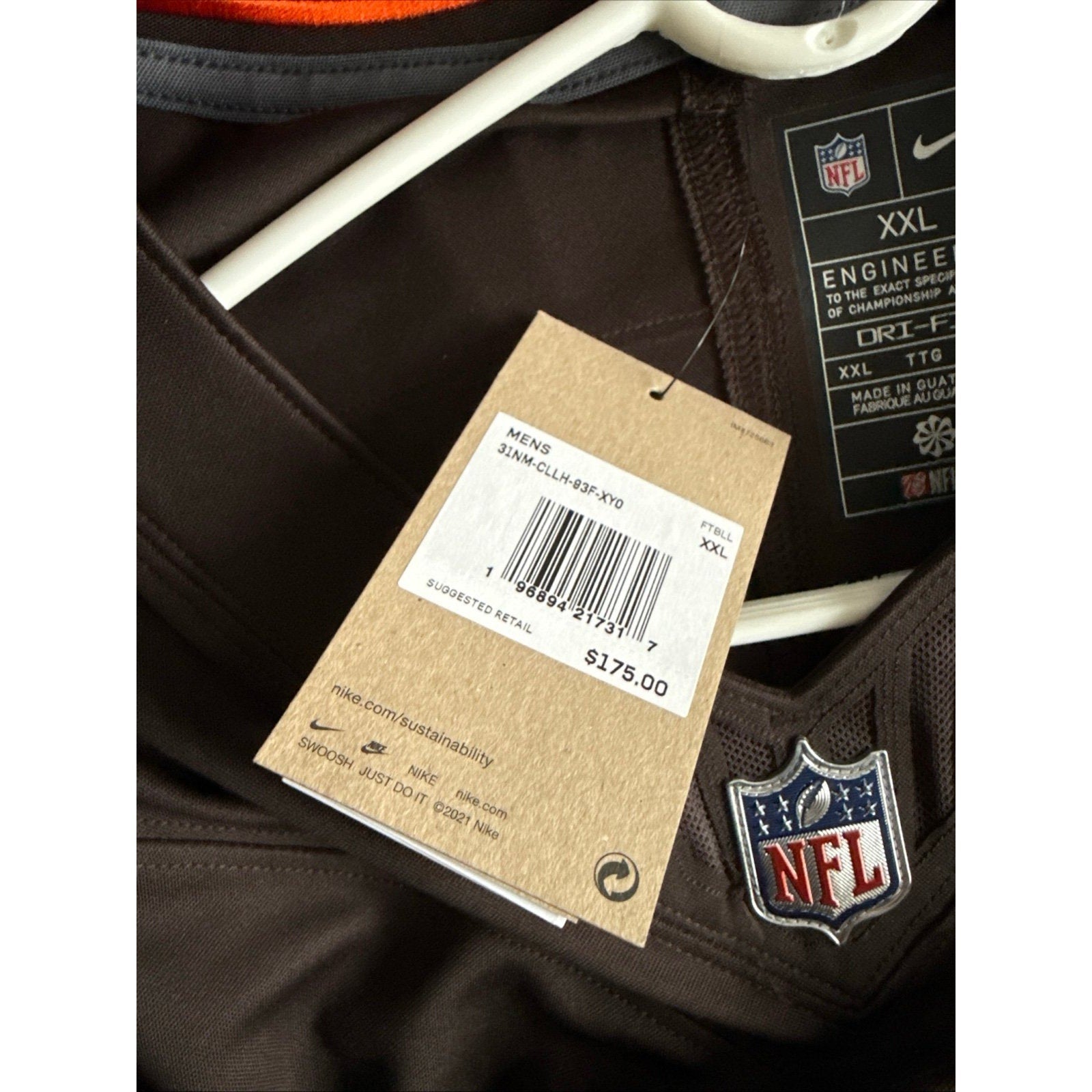 Men’s Nike Amari Cooper 2 Cleveland Browns Vapor Limited Jersey Sz 2XL - NWT - Kyle’s Football Cards