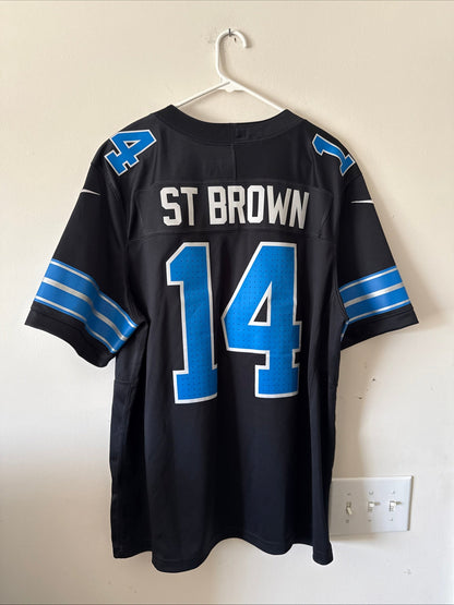 Men’s Nike Amon - Ra St. Brown 14 Detroit Lions 2nd Alt Vapor Lmtd Jersey Sz XL - Kyle’s Football Cards