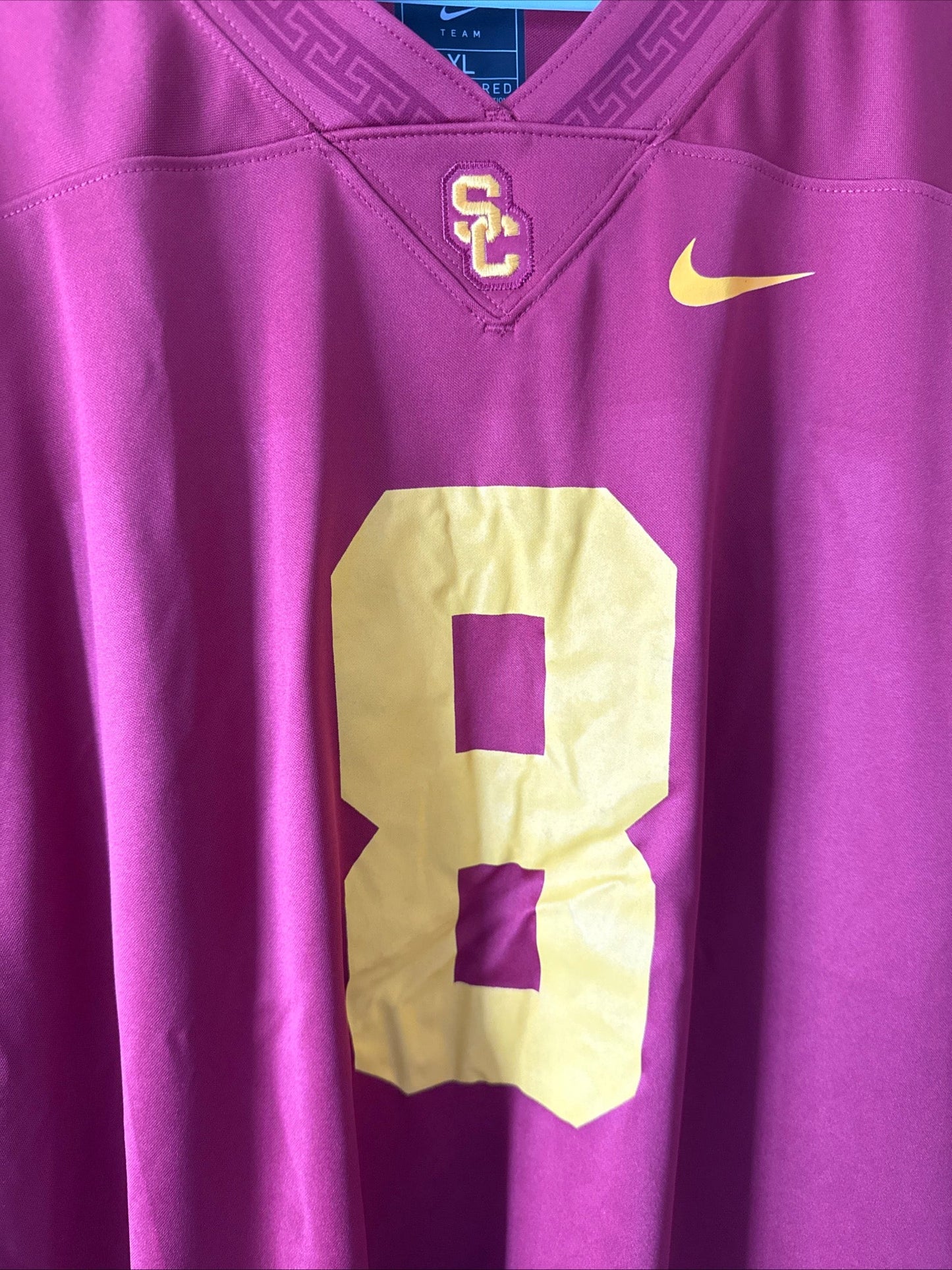 Men's Nike Amon-Ra St. Brown 8 USC Trojans NCAA Alumni Jersey Sz XL - RARE - Kyle’s Football Cards