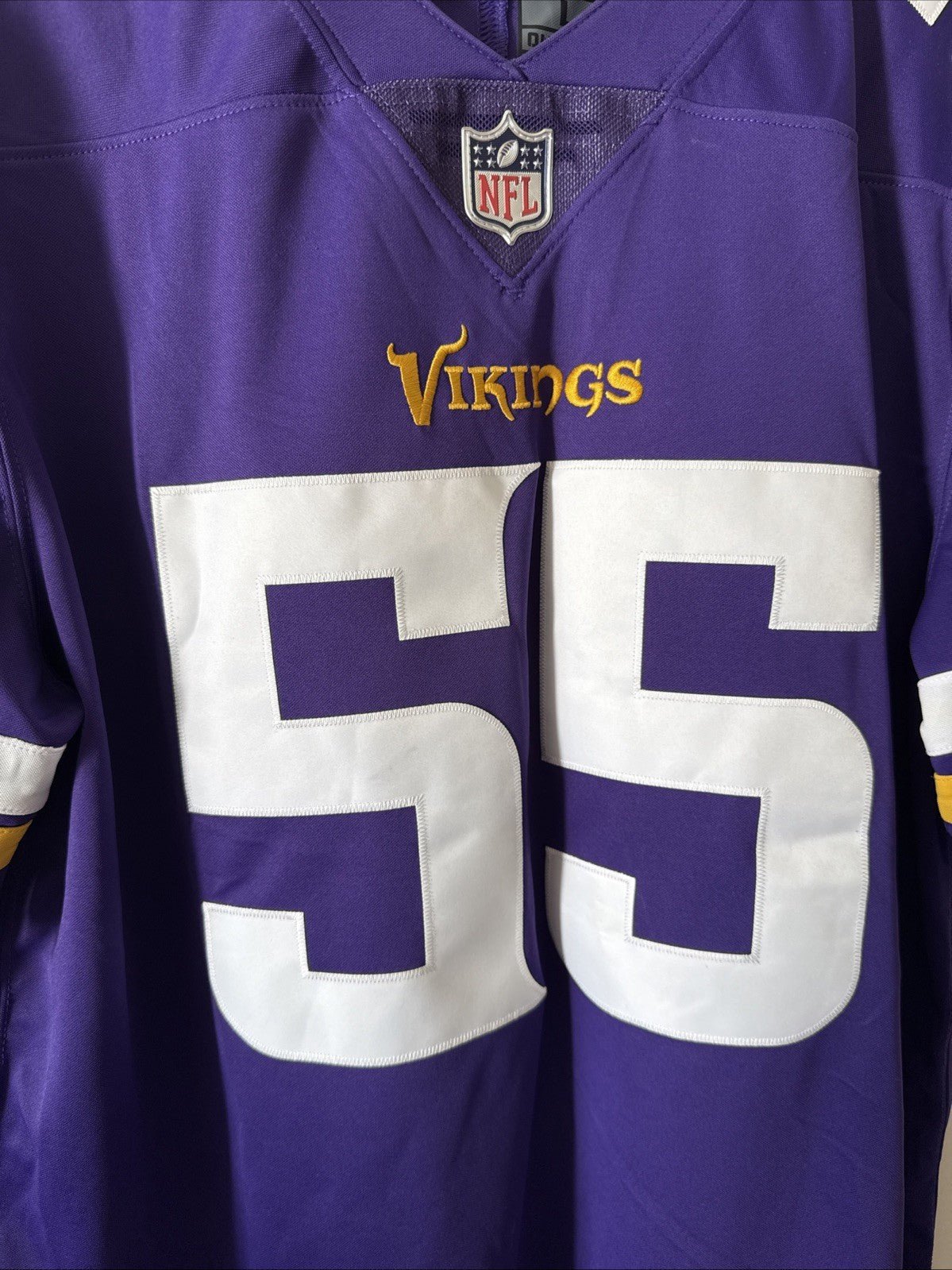 Men’s Nike Anthony Barr 55 Minnesota Vikings Vapor Limited Jersey Sz L - RARE - Kyle’s Football Cards