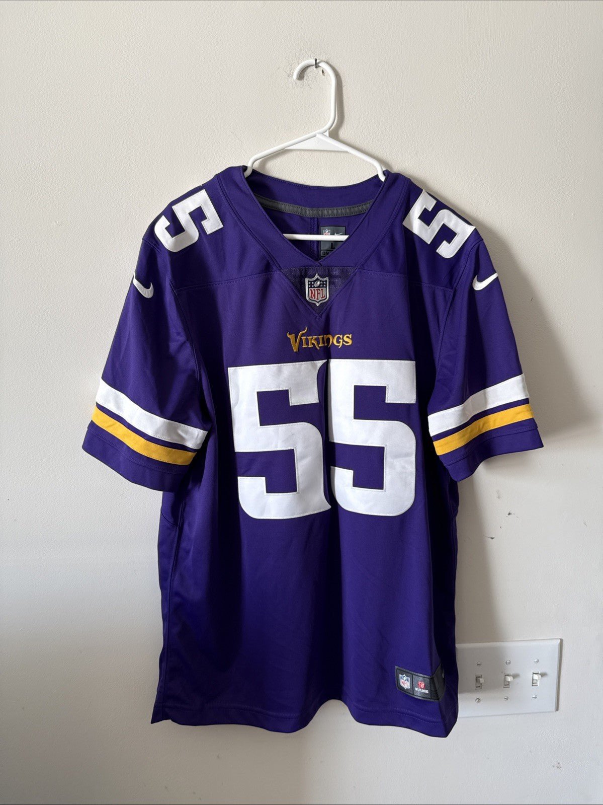 Men’s Nike Anthony Barr 55 Minnesota Vikings Vapor Limited Jersey Sz L - RARE - Kyle’s Football Cards