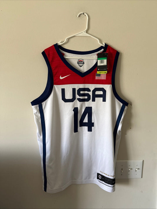 Men’s Nike Anthony Davis 14 Team USA Tokyo Olympics 2020 Jersey Sz XL NWT RARE - Kyle’s Football Cards