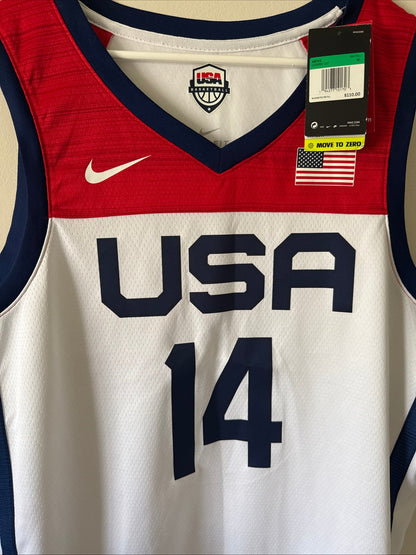 Men’s Nike Anthony Davis 14 Team USA Tokyo Olympics 2020 Jersey Sz XL NWT RARE - Kyle’s Football Cards