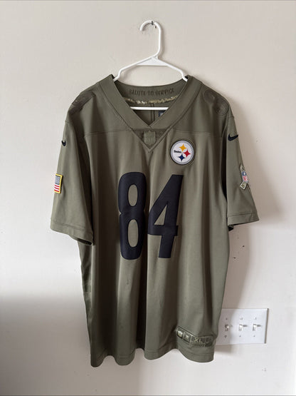 Men’s Nike Antonio Brown 84 Pittsburgh Steelers Salute To Service Jersey Sz XL - Kyle’s Football Cards