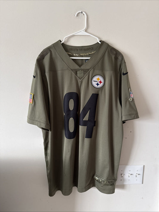 Men’s Nike Antonio Brown 84 Pittsburgh Steelers Salute To Service Jersey Sz XL - Kyle’s Football Cards