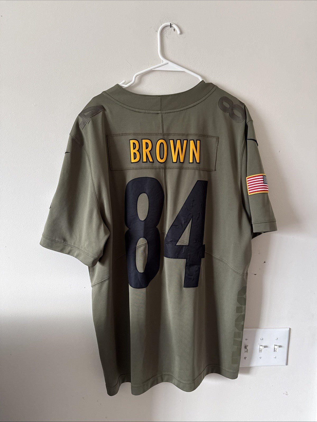 Men’s Nike Antonio Brown 84 Pittsburgh Steelers Salute To Service Jersey Sz XL - Kyle’s Football Cards