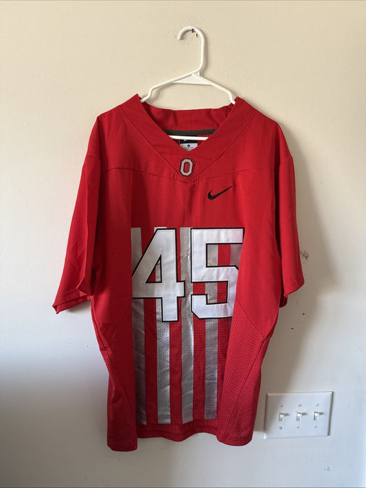 Men’s Nike Archie Griffin 45 Ohio State Buckeyes Throwback Jersey Sz 40 - Red - Kyle’s Football Cards