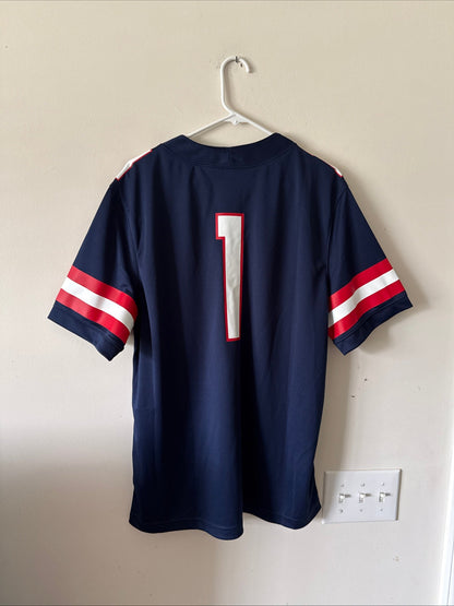 Men's Nike Arizona Wildcats 1 Home NCAA Football Jersey Sz L - Blue RARE - Kyle’s Football Cards
