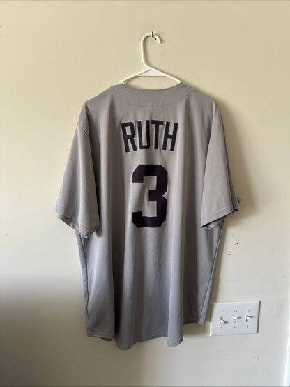 Men’s Nike Babe Ruth 3 NY Yankees Cooperstown Collection Jersey Sz XL - RARE - Kyle’s Football Cards