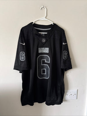 Men’s Nike Baker Mayfield #6 Cleveland Browns RFLCTV Lmtd Jersey Sz XL - RARE