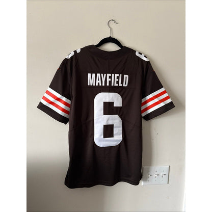 MEN’S NIKE BAKER MAYFIELD 6 CLEVELAND BROWNS VAPOR LMTD JERSEY SZ L - NWT - Kyle’s Football Cards