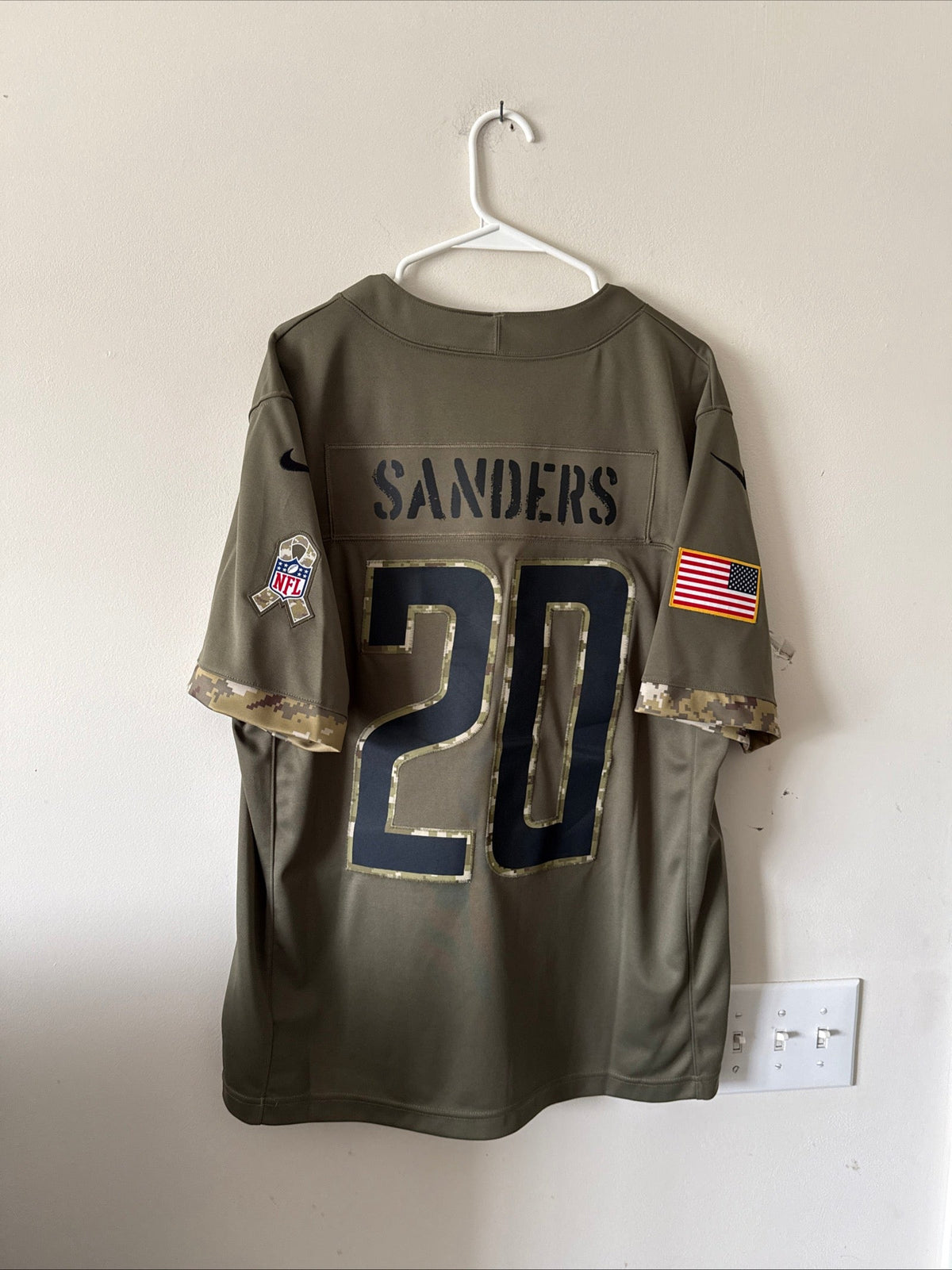 Men's Nike Barry Sanders #20 Detroit Lions Salute To Service Lmtd Jersey Sz L - Kyle’s Football Cards