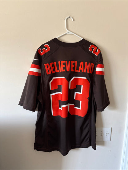 Men’s Nike Believeland #23 Cleveland Browns Lmtd NFL Jersey Sz 2XL - RARE - Kyle’s Football Cards