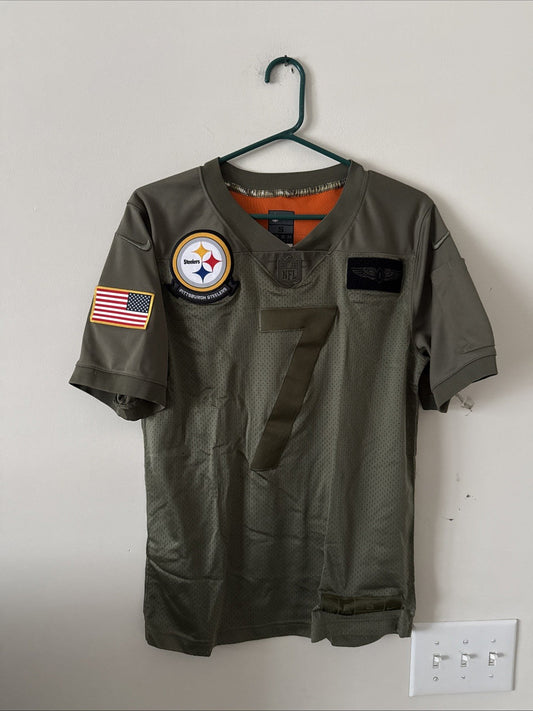 Men’s Nike Ben Roethlisberger #7 Steelers Salute to Service Lmtd Jersey Sz S - Kyle’s Football Cards
