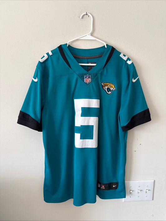 Men's Nike Blake Bortles 5 Jacksonville Jaguars Vapor Lmtd Jersey Sz L - RARE - Kyle’s Football Cards