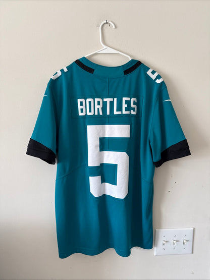 Men's Nike Blake Bortles 5 Jacksonville Jaguars Vapor Lmtd Jersey Sz L - RARE - Kyle’s Football Cards
