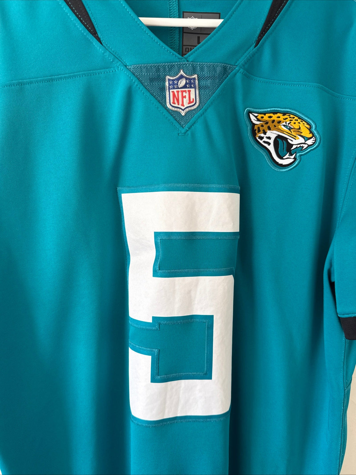 Men's Nike Blake Bortles 5 Jacksonville Jaguars Vapor Lmtd Jersey Sz L - RARE - Kyle’s Football Cards