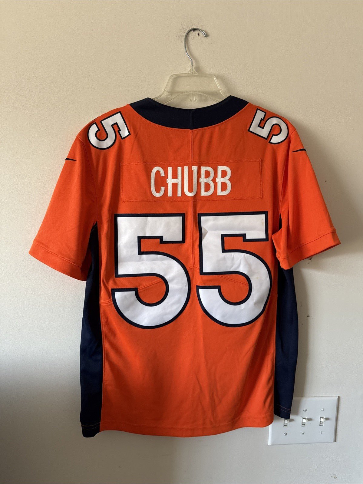 Men’s Nike Bradley Chubb 55 Denver Broncos Vapor Lmtd Jersey Sz M - Orange RARE - Kyle’s Football Cards