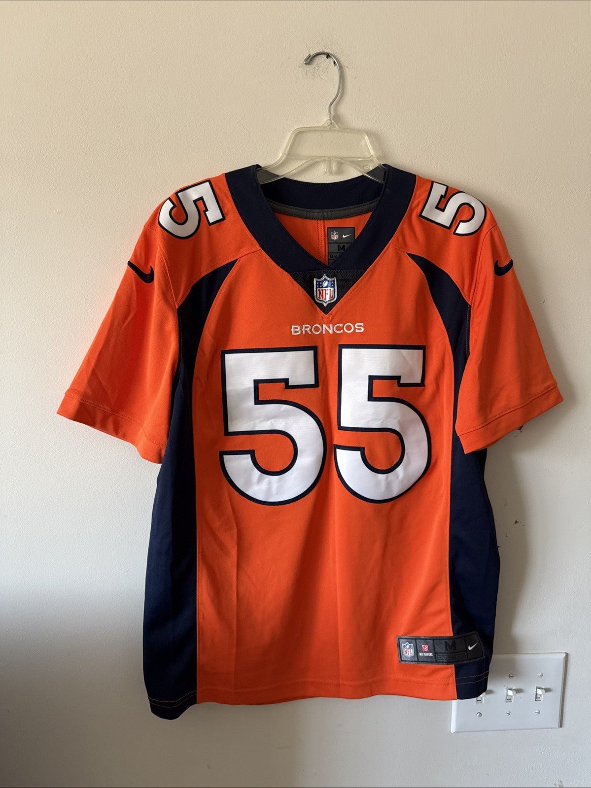 Men’s Nike Bradley Chubb 55 Denver Broncos Vapor Lmtd Jersey Sz M - Orange RARE - Kyle’s Football Cards