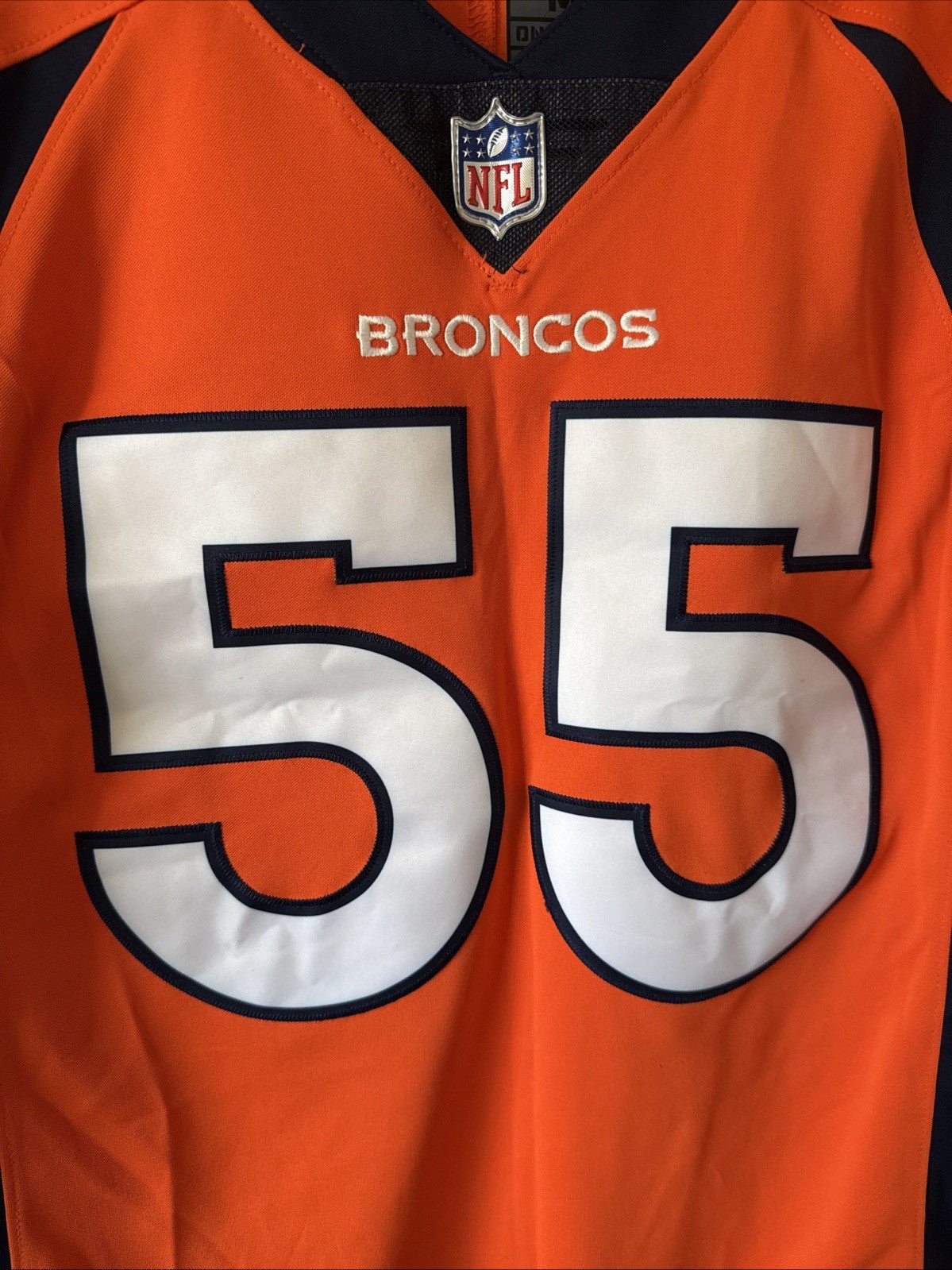 Men’s Nike Bradley Chubb 55 Denver Broncos Vapor Lmtd Jersey Sz M - Orange RARE - Kyle’s Football Cards
