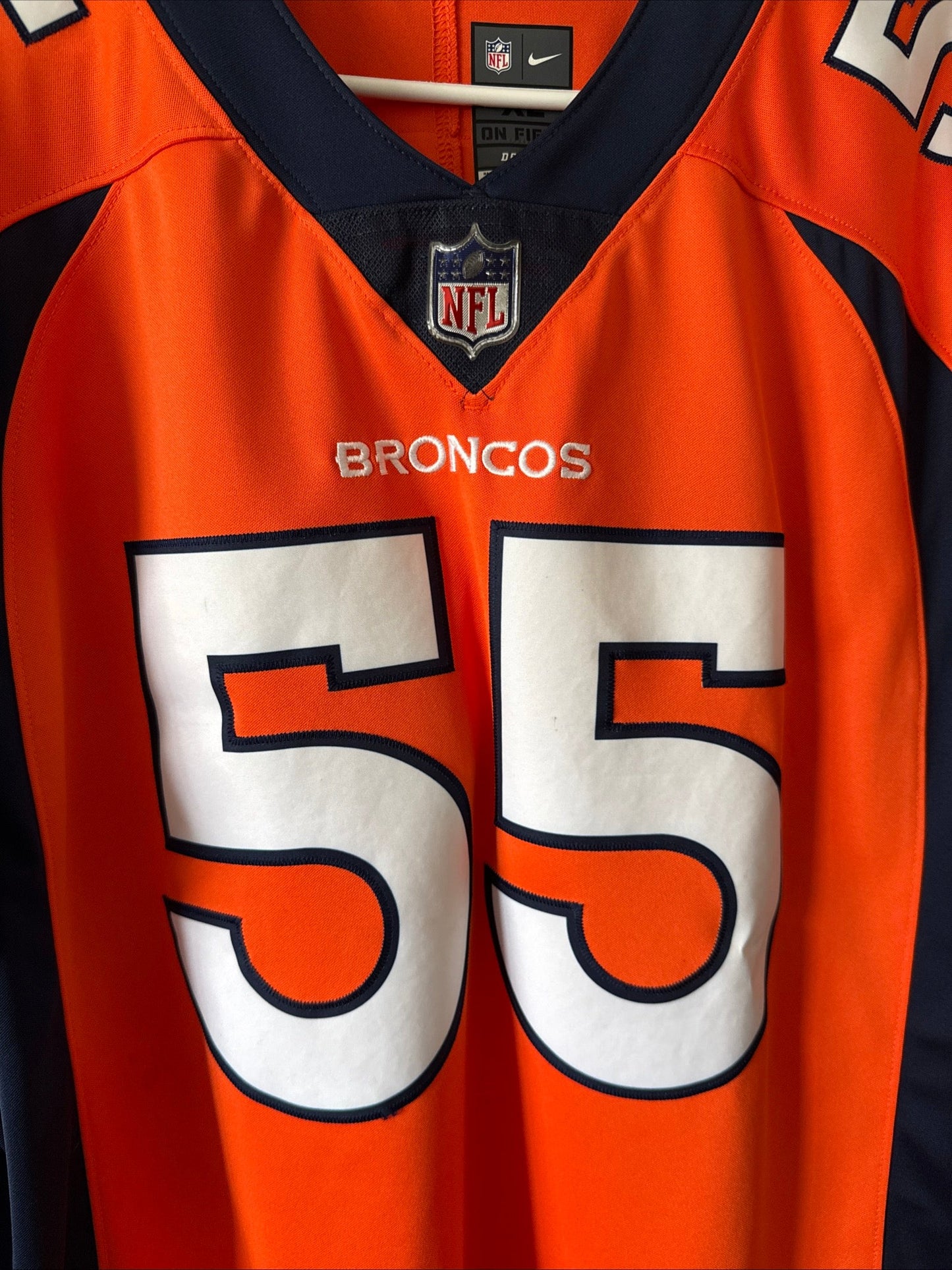 Men’s Nike Bradley Chubb 55 Denver Broncos Vapor Lmtd NFL Jersey Sz XL - RARE - Kyle’s Football Cards