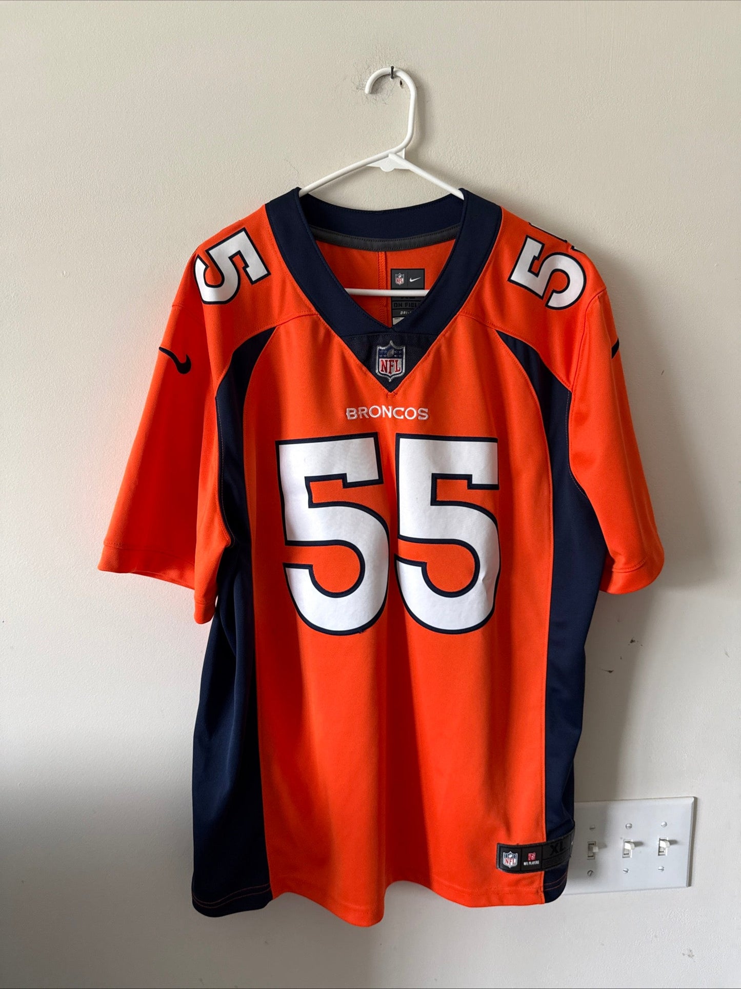 Men’s Nike Bradley Chubb 55 Denver Broncos Vapor Lmtd NFL Jersey Sz XL - RARE - Kyle’s Football Cards