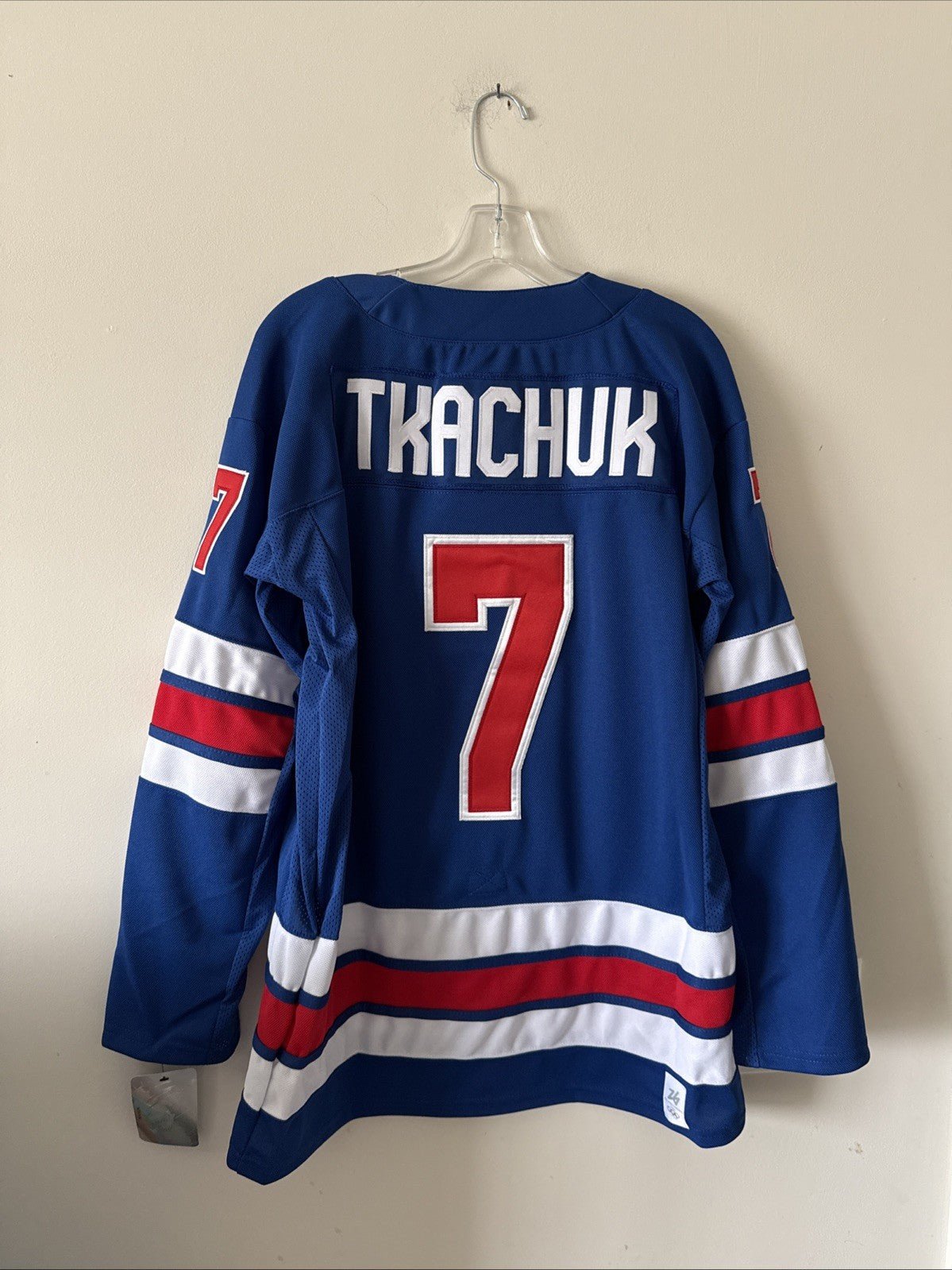 Men’s Nike Brady Tkachuk #7 Team USA 2026 Winter Olympics Jersey Size S NWT RARE - Kyle’s Football Cards