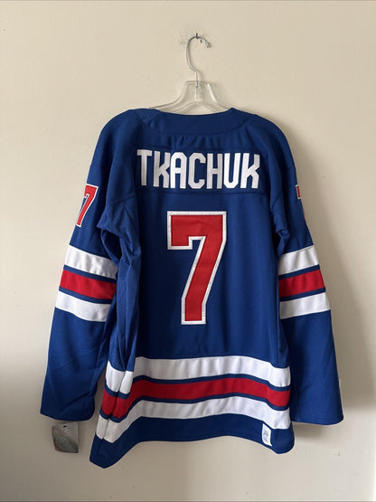 Men’s Nike Brady Tkachuk #7 Team USA 2026 Winter Olympics Jersey Size S NWT RARE - Kyle’s Football Cards