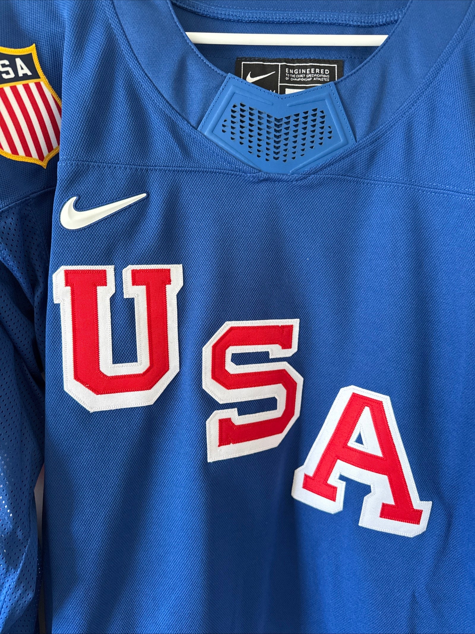 Men’s Nike Brady Tkachuk 7 Team USA 2026 Winter Olympics Jersey Size XL - RARE - Kyle’s Football Cards
