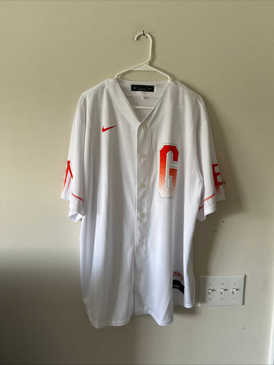 Men's Nike Brandon Crawford 35 SF Giants 2021 City Connect Jersey Sz XL - RARE - Kyle’s Football Cards