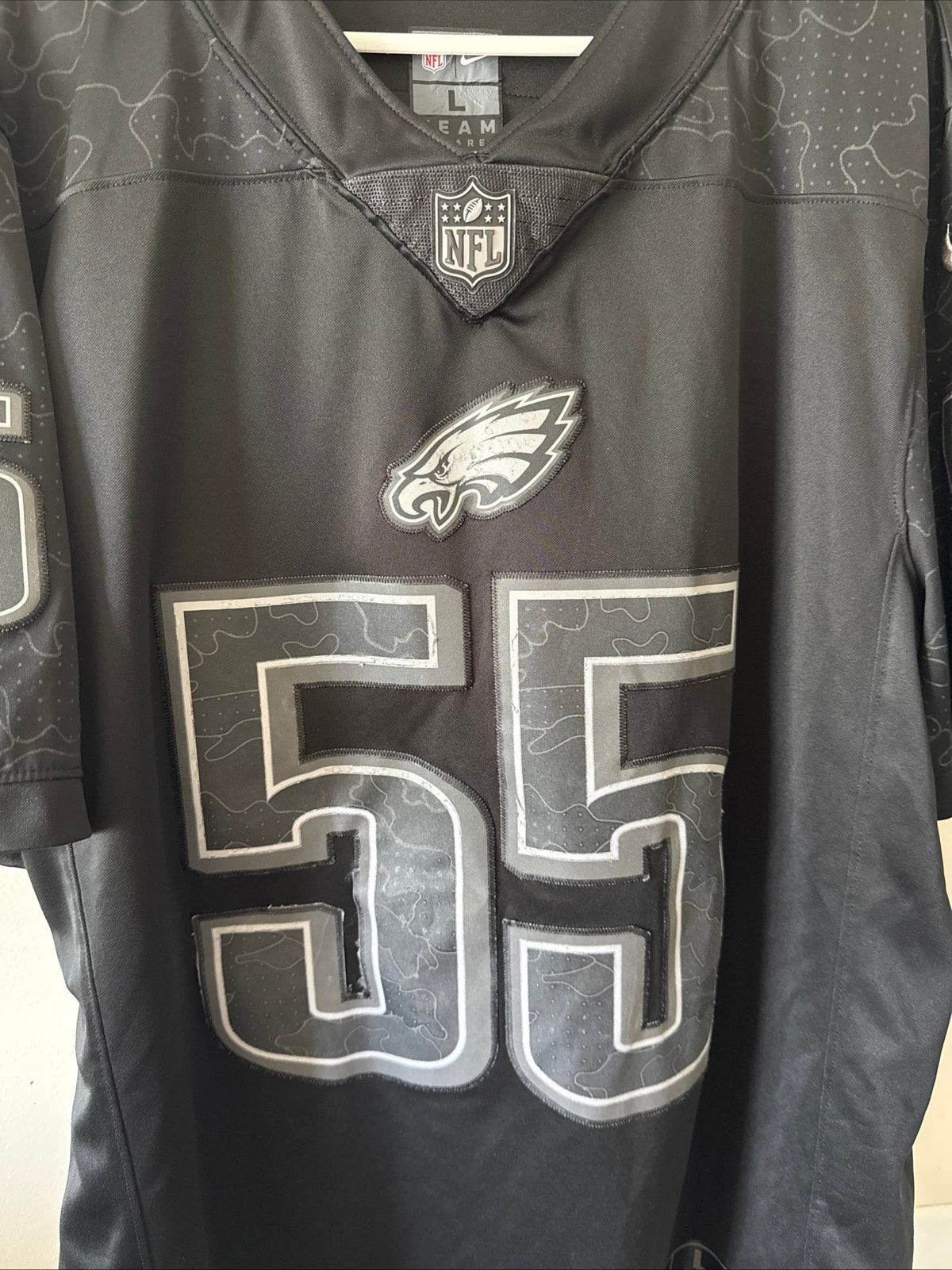 Men's Nike Brandon Graham 55 Philadelphia Eagles RFLCTV Lmtd Jersey Sz L - RARE - Kyle’s Football Cards