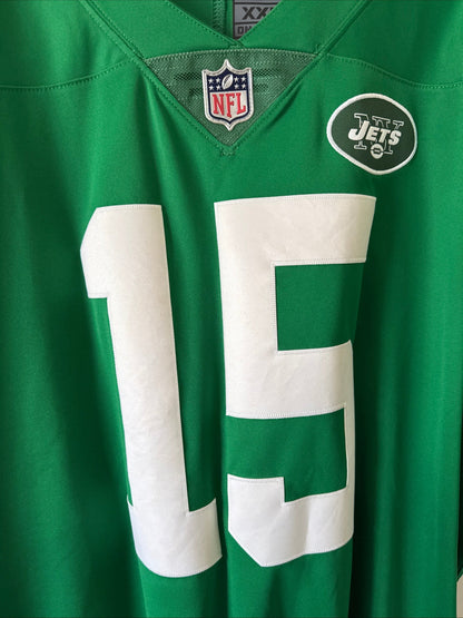 Men’s Nike Brandon Marshall 15 New York Jets Vapor Limited Jersey Sz 2XL - RARE - Kyle’s Football Cards