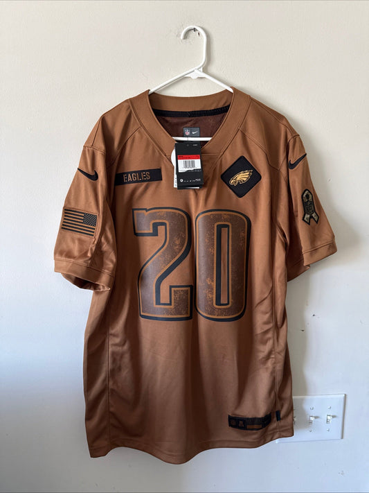 Men's Nike Brian Dawkins 20 Eagles Salute To Service NFL Jersey Sz L - NWT RARE - Kyle’s Football Cards
