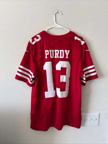 Men's Nike Brock Purdy 13 San Francisco 49ers Vapor Lmtd NFL Jersey Sz L - RARE - Kyle’s Football Cards