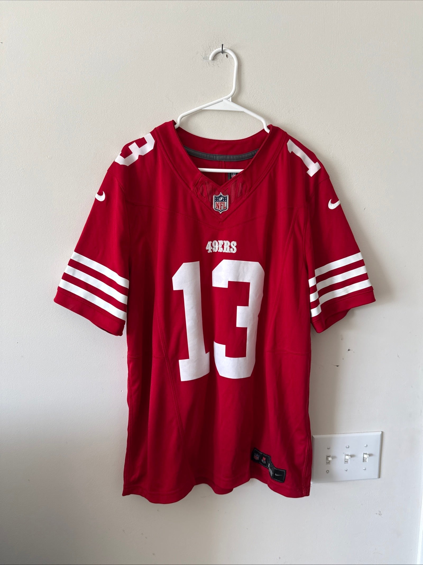 Men's Nike Brock Purdy 13 San Francisco 49ers Vapor Lmtd NFL Jersey Sz L - RARE - Kyle’s Football Cards