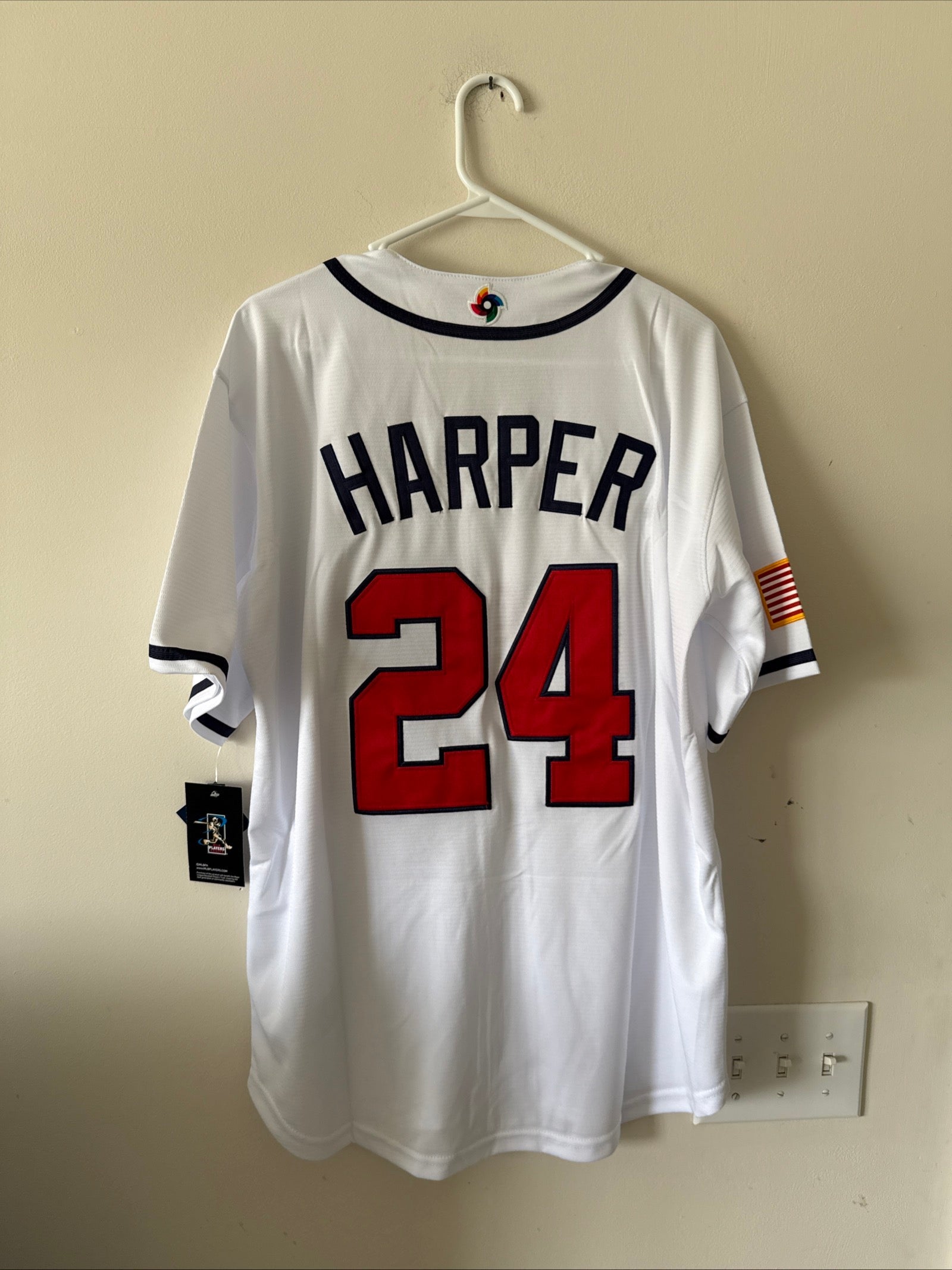 Men’s Nike Bryce Harper 24 Team USA 2026 World Baseball Classic Jersey Sz M NWT - Kyle’s Football Cards