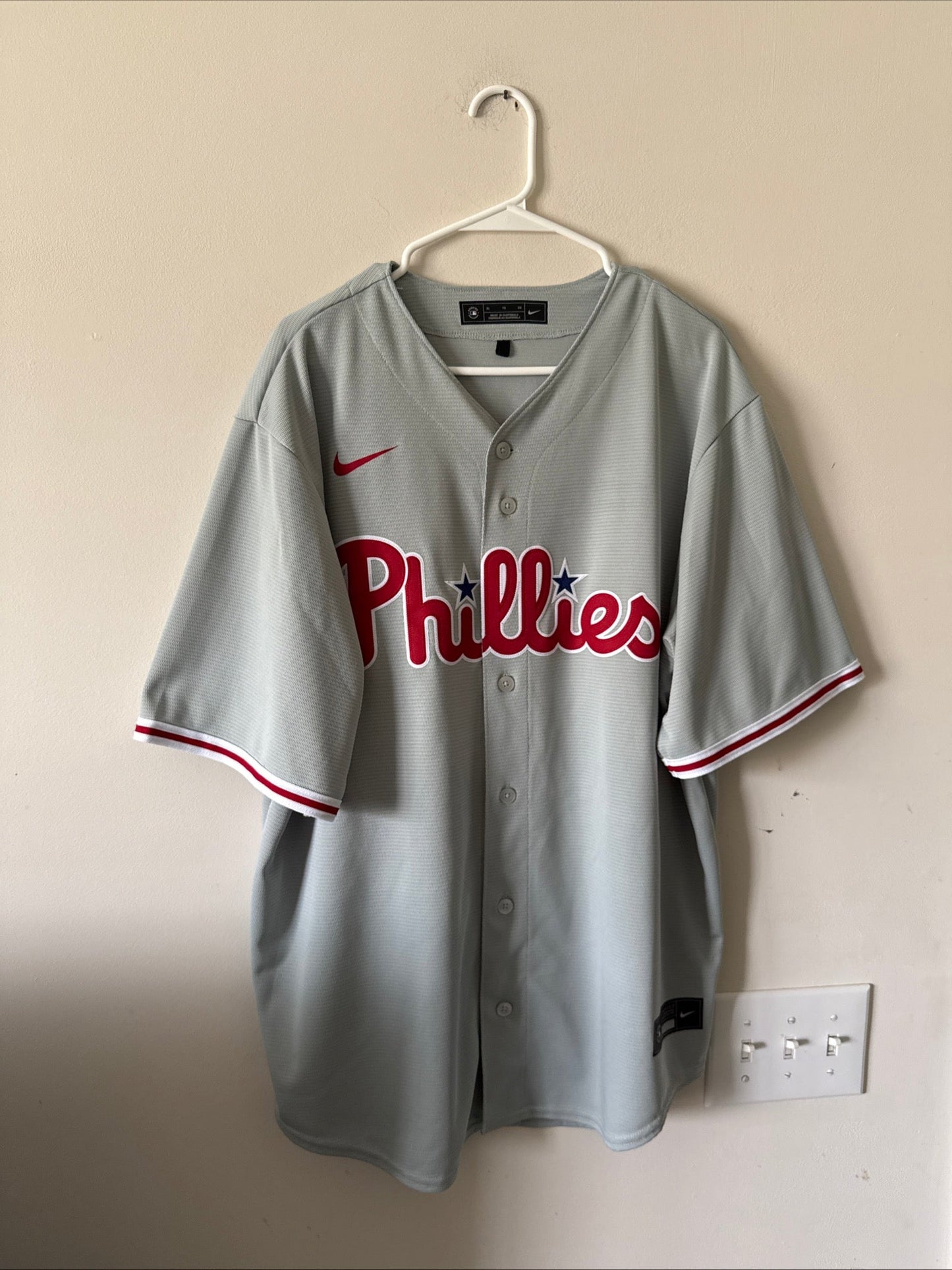 Men's Nike Bryce Harper 3 Philadelphia Phillies Road MLB Jersey Sz XL - RARE - Kyle’s Football Cards