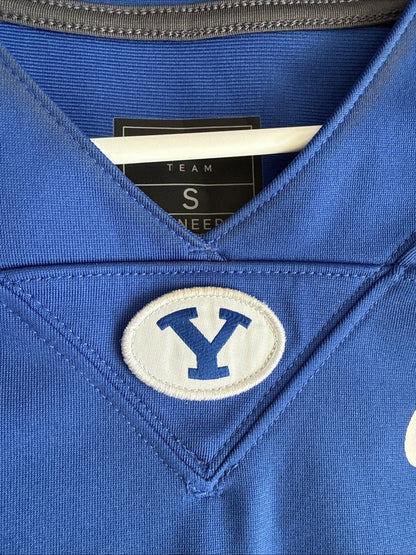 Men’s Nike BYU Cougars 23 Untouchable Football Replica Jersey Sz S - Blue RARE - Kyle’s Football Cards
