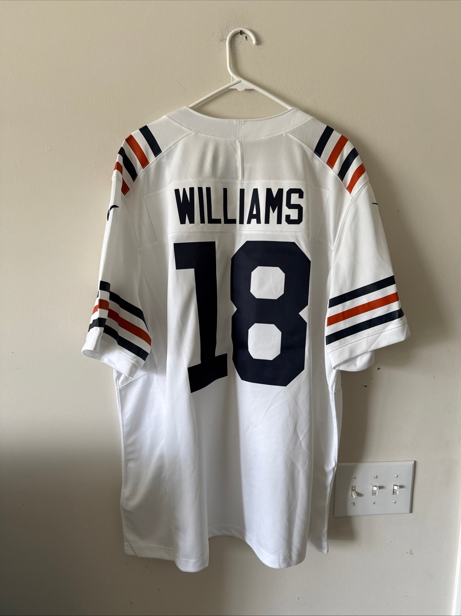 Men’s Nike Caleb Williams 18 Chicago Bears Vapor Limited Alt Jersey Sz 2XL - RARE - Kyle’s Football Cards