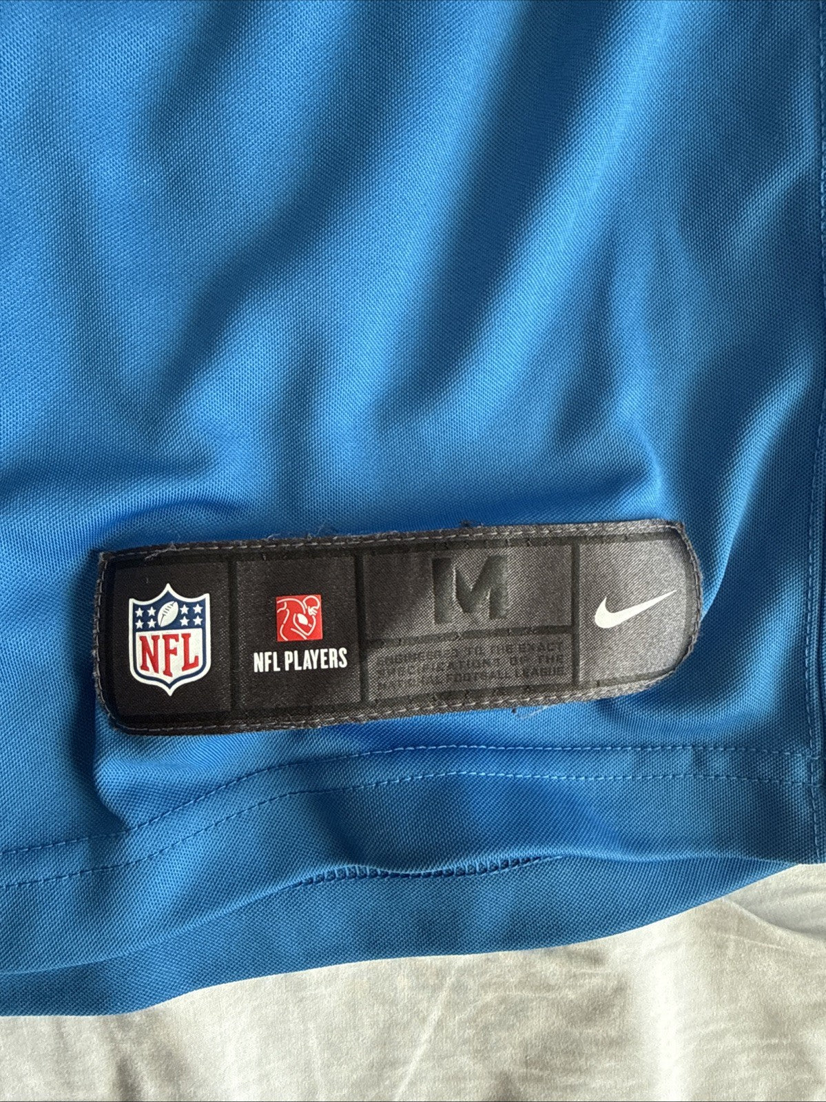Men’s Nike Calvin Johnson #81 Detroit Lions Vapor Limited Jersey Sz M Blue RARE - Kyle’s Football Cards