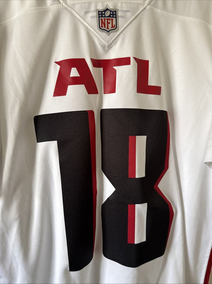 Men’s Nike Calvin Ridley 18 Atlanta Falcons Vapor Lmtd Jersey Sz M - White RARE - Kyle’s Football Cards
