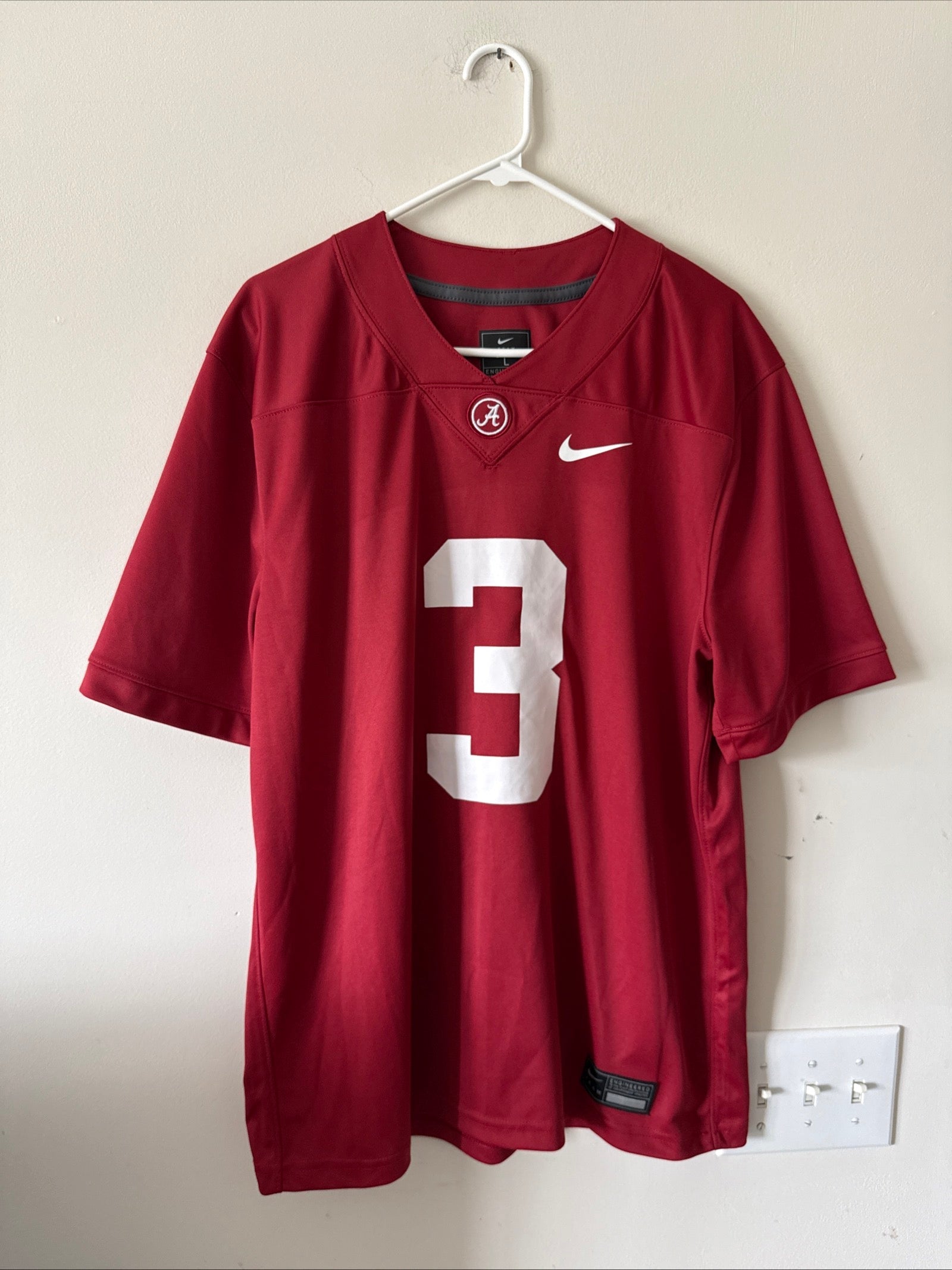 Men's Nike Calvin Ridley 3 Alabama Crimson Tide Game NCAA Jersey Sz L - RARE - Kyle’s Football Cards